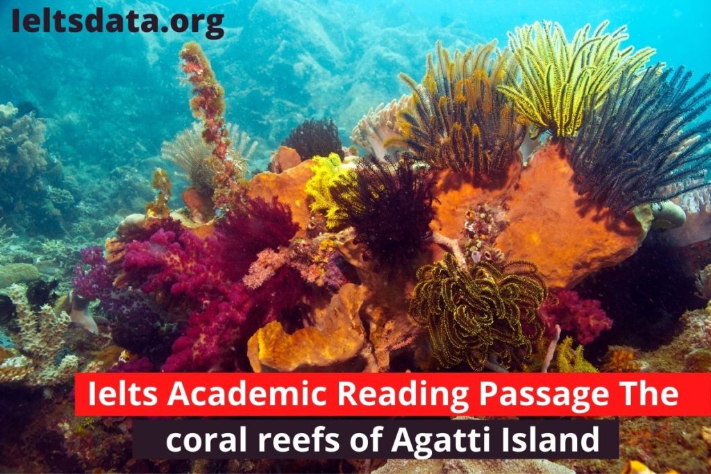 Ielts Academic Reading Passage The coral reefs of Agatti Island