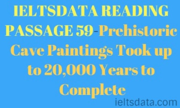 IELTSDATA READING PASSAGE 59-Prehistoric Cave Paintings Took up to 20,000 Years to Complete