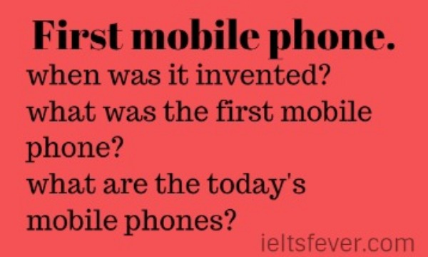 First mobile phone.