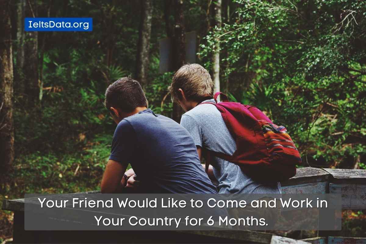Your Friend Would Like to Come and Work in Your Country for 6 Months.