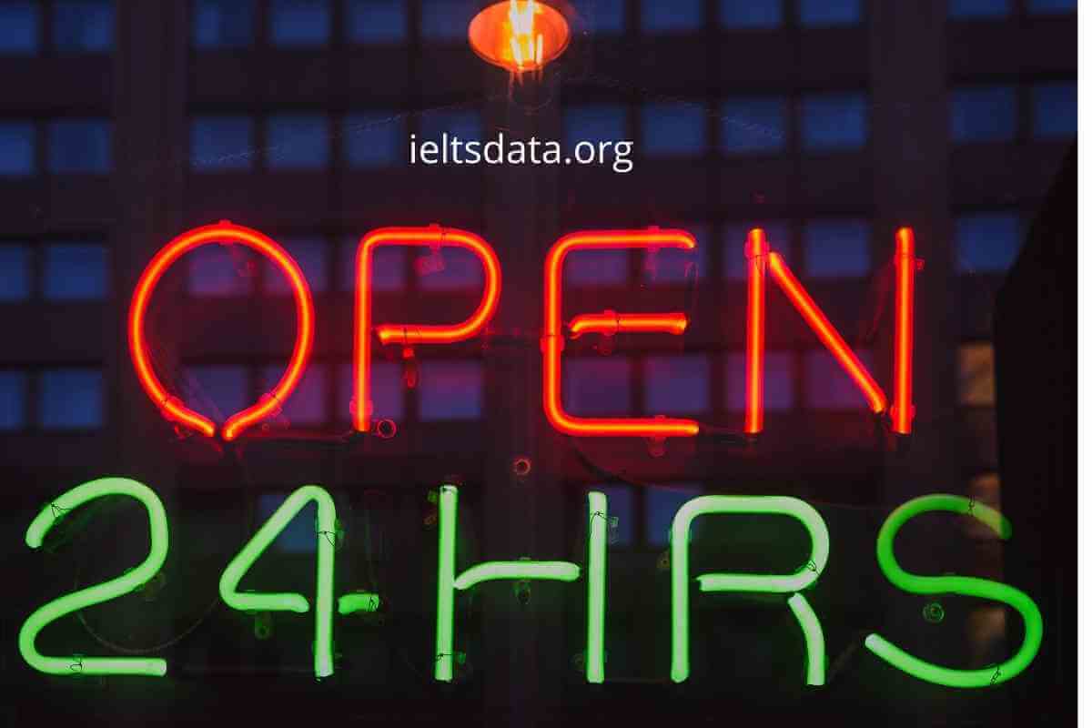 Shops Are Open 24 hours a Day, Seven Days a Week