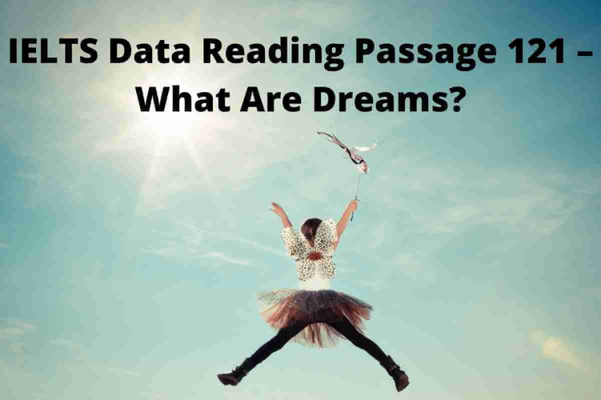 IELTS Data Reading Passage 121 – What Are Dreams?