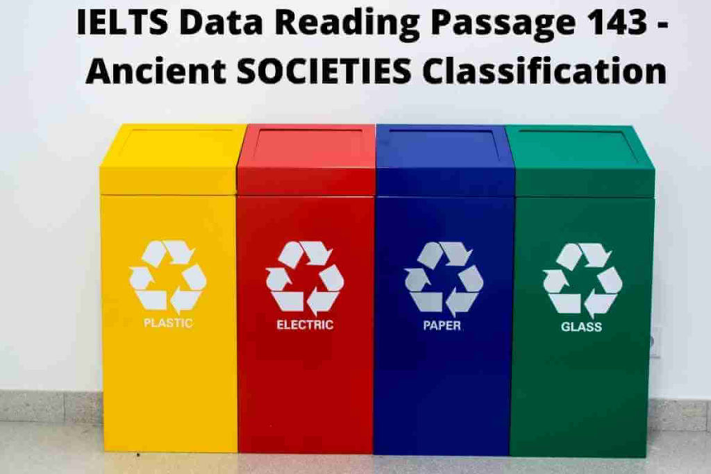 IELTS Data Reading Passage 143 - Ancient SOCIETIES Classification