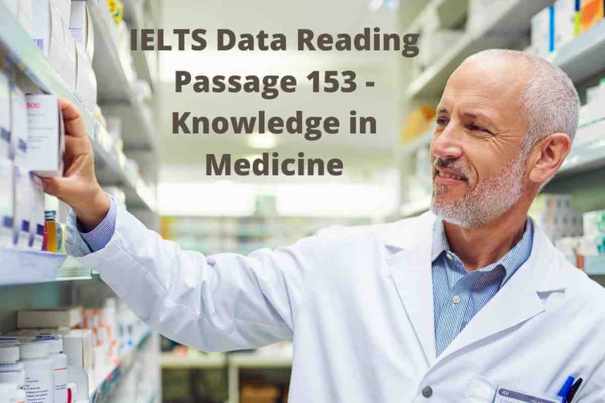 IELTS Data Reading Passage 153 - Knowledge in Medicine