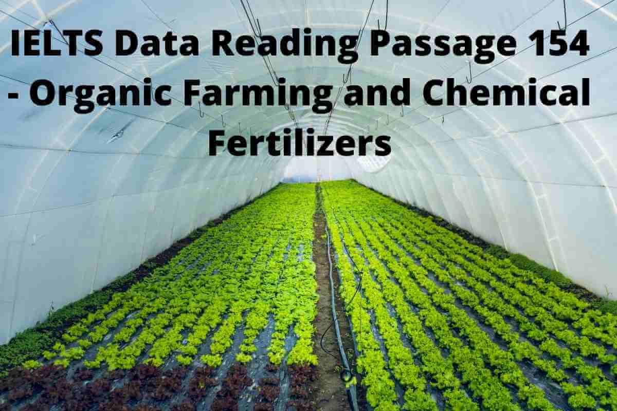 IELTS Data Reading Passage 154 - Organic Farming and Chemical Fertilizers