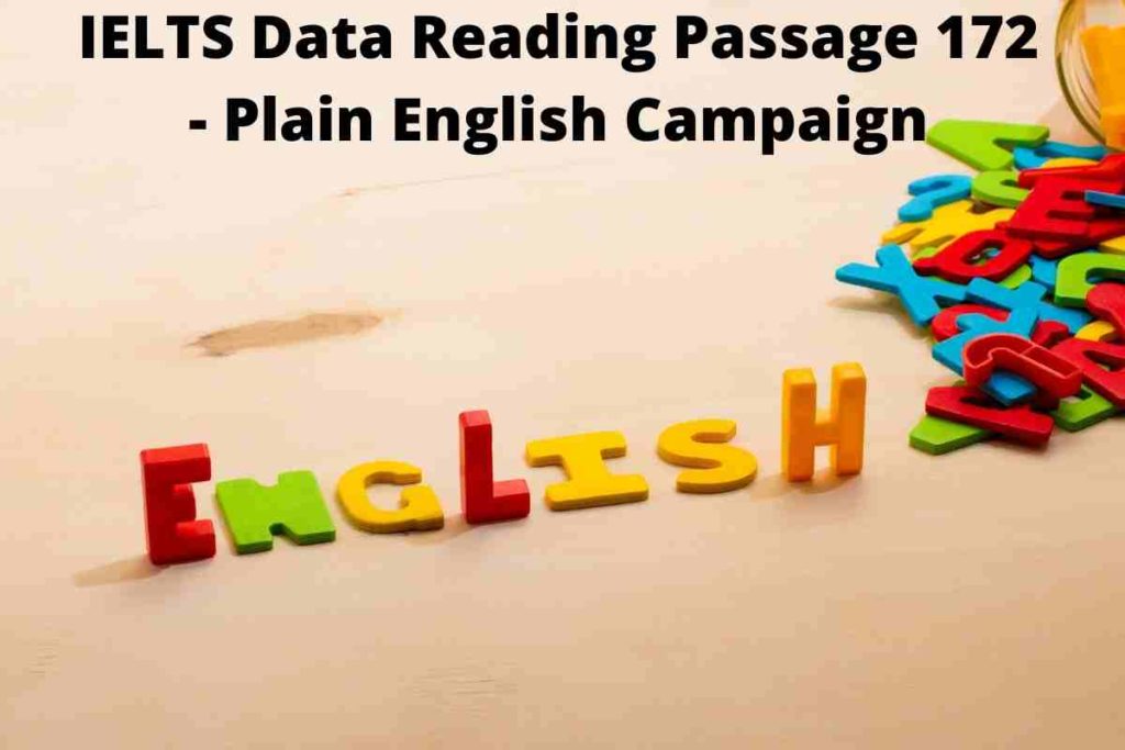 IELTS Data Reading Passage 172 - Plain English Campaign