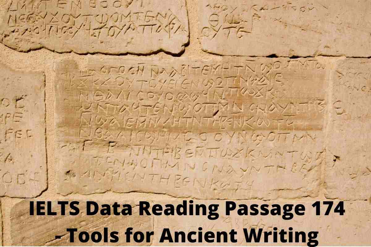 IELTS Data Reading Passage 174 - Tools for Ancient Writing