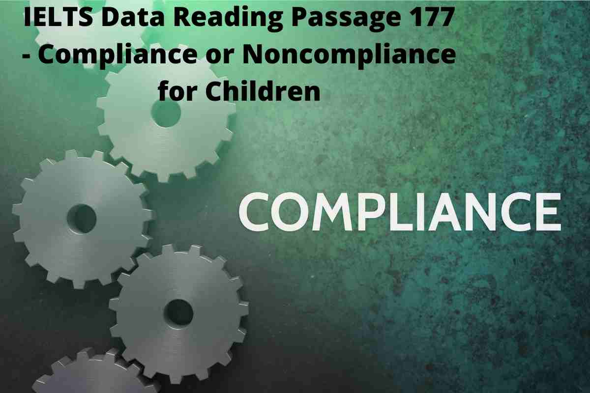 IELTS Data Reading Passage 177 - Compliance or Noncompliance for Children