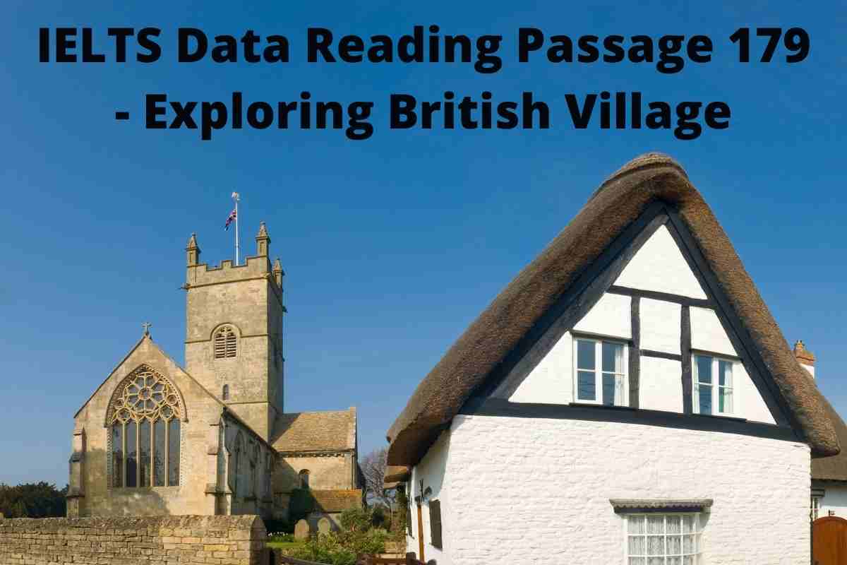 IELTS Data Reading Passage 179 - Exploring British Village