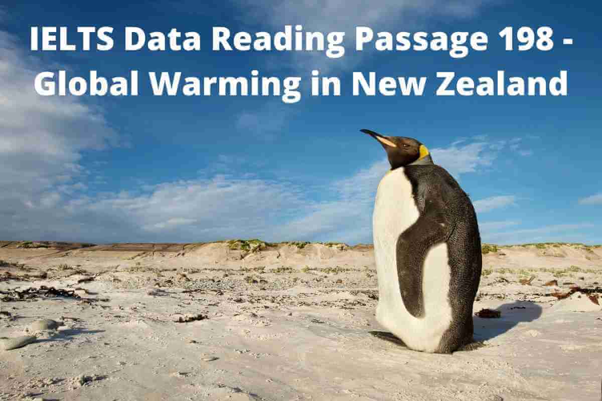 IELTS Data Reading Passage 198 - Global Warming in New Zealand