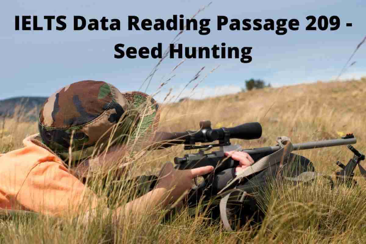 IELTS Data Reading Passage 209 - Seed Hunting