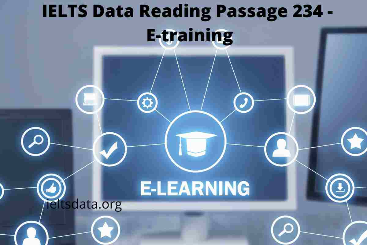 IELTS Data Reading Passage 234 - E-training