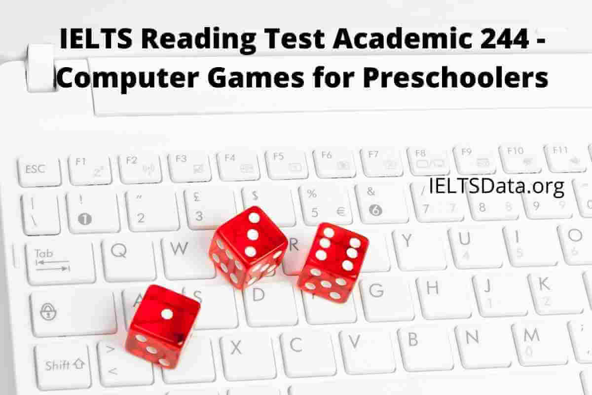 IELTS Reading Test Academic 244 - Computer Games for Preschoolers