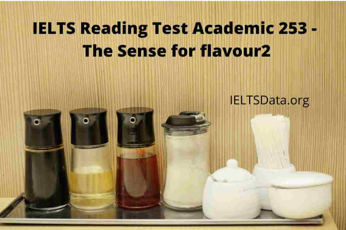 IELTS Reading Test Academic 253 - The Sense for flavour2