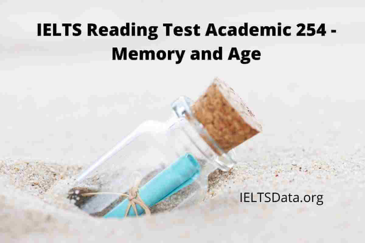 IELTS Reading Test Academic 254 - Memory and Age