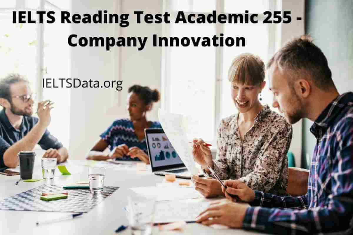 IELTS Reading Test Academic 255 - Company Innovation