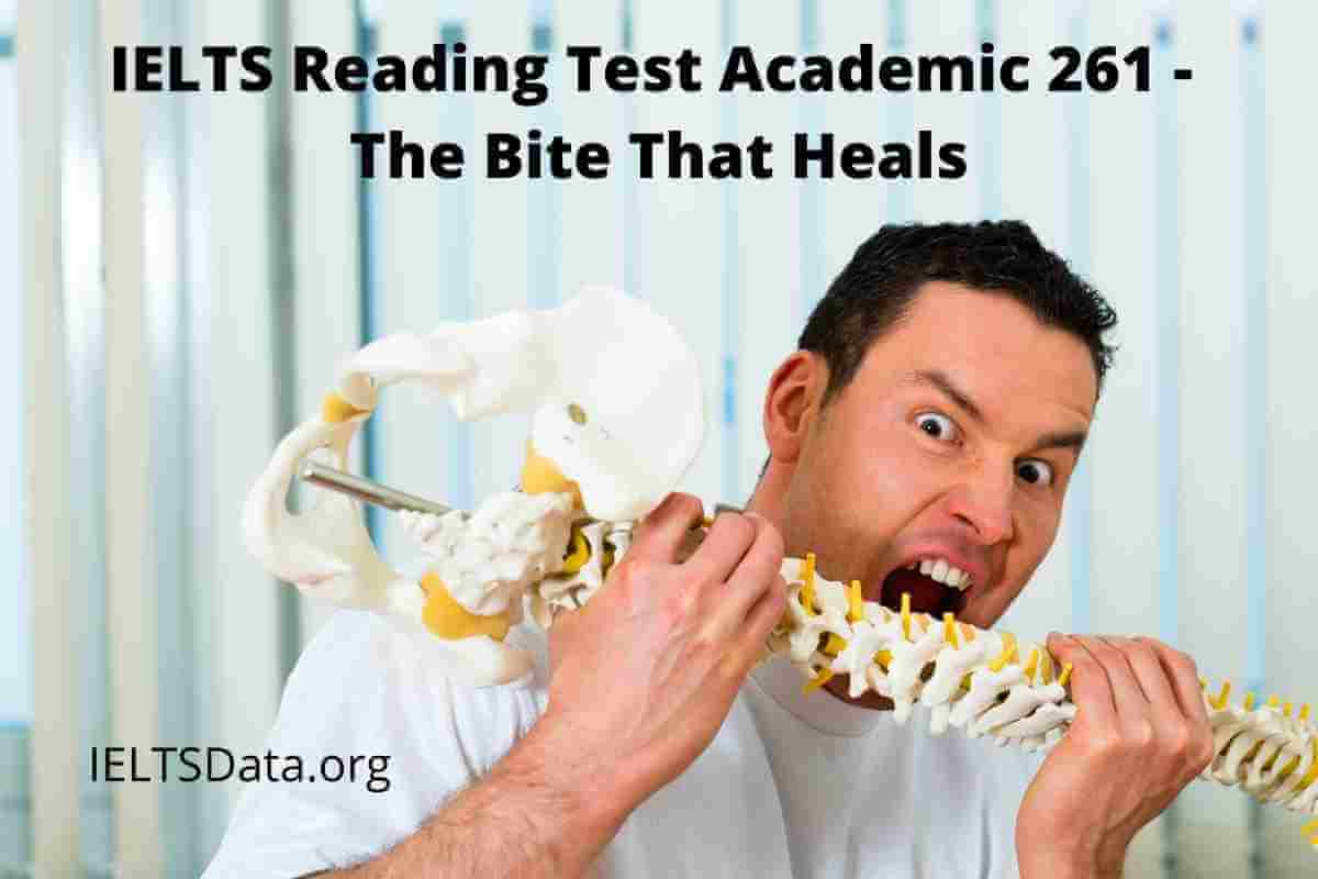 IELTS Reading Test Academic 261 - The Bite That Heals