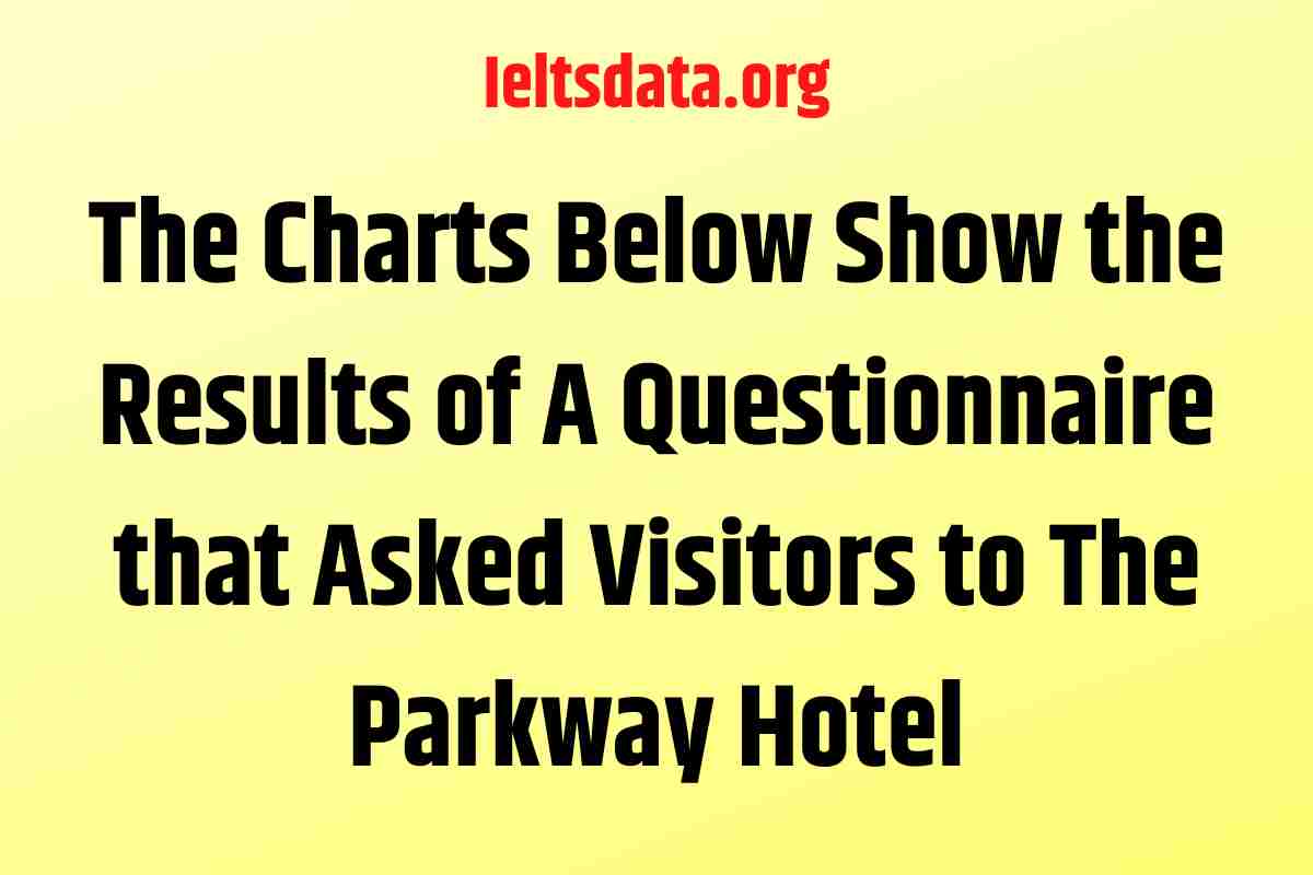 The Charts Below Show the Results of A Questionnaire that Asked Visitors to The Parkway Hotel