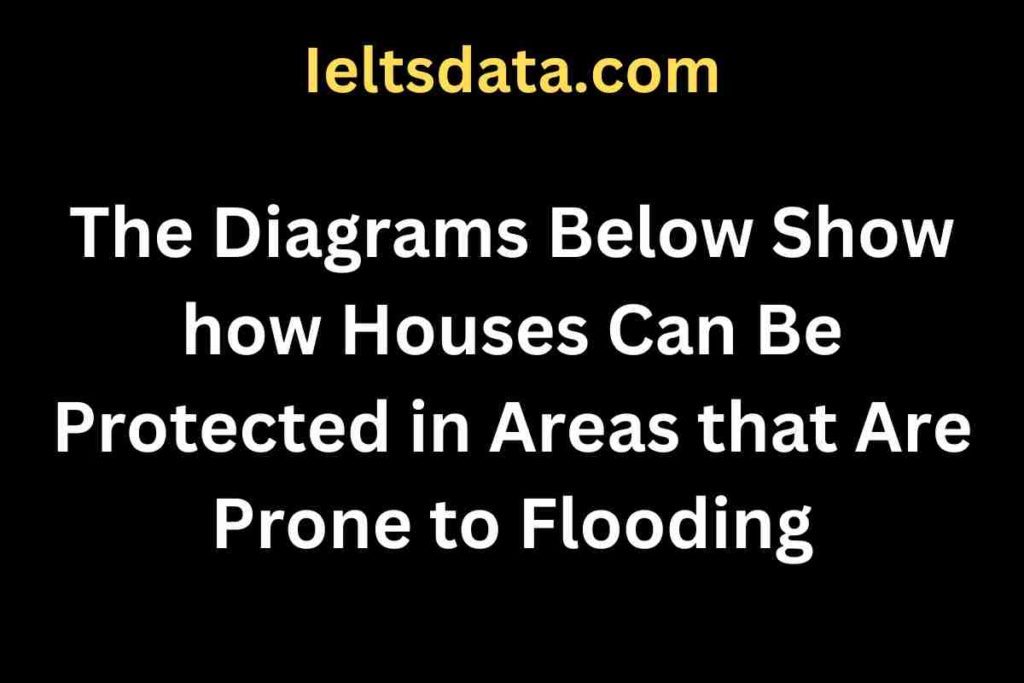 The Diagrams Below Show how Houses Can Be Protected in Areas that Are Prone to Flooding