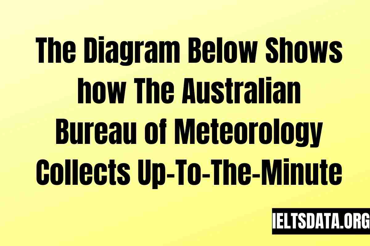 The Diagram Below Shows how The Australian Bureau of Meteorology Collects Up-To-The-Minute