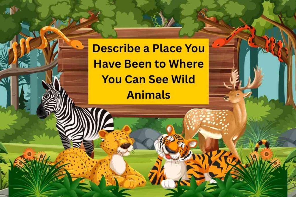 Describe a Place You Have Been to Where You Can See Wild Animals